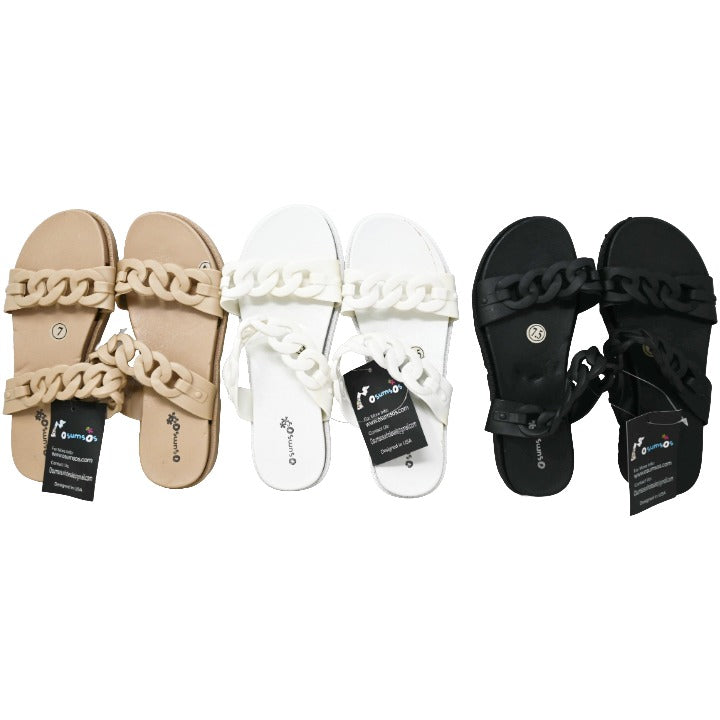 *OUT OF CA/AS IS* WOMEN SLIDE SANDALS 4-ASST COLOR/5-ASST SIZE C/P 20