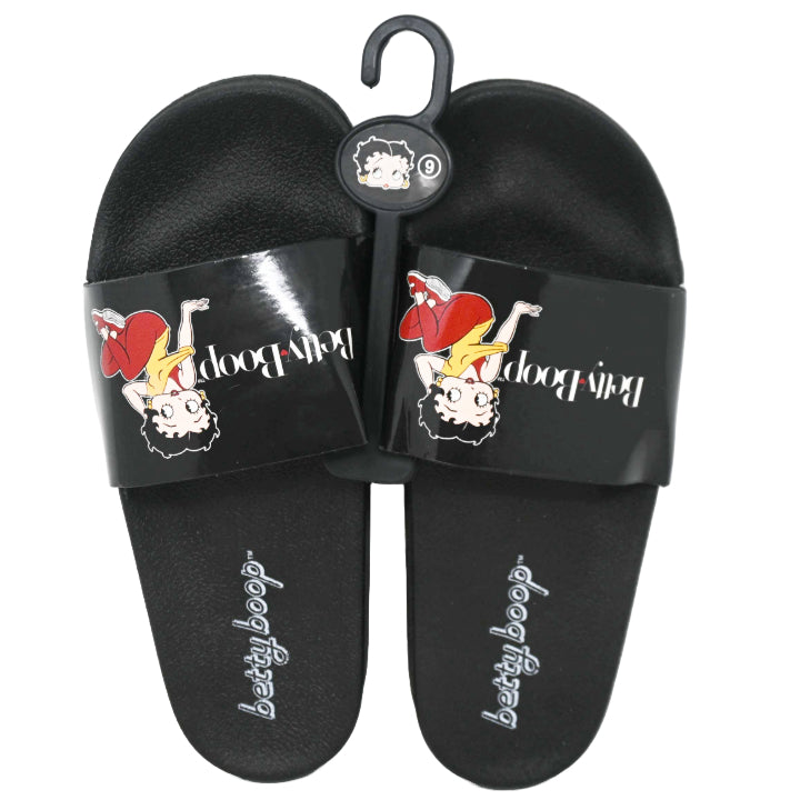 BETTY BOOP BLACK SLIDE SANDAL ASST SIZE C/P 12