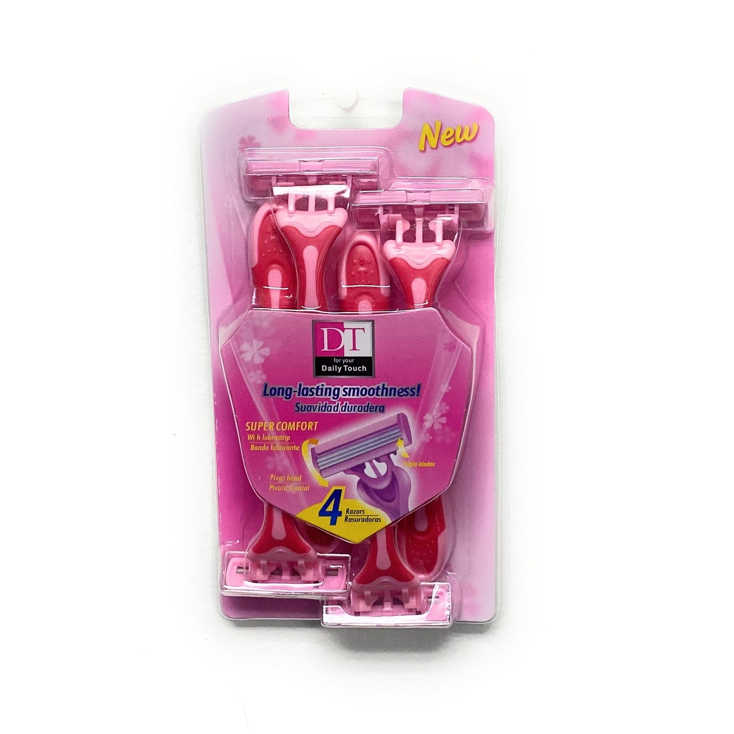 4pk DT TRIPLE BLADES RAZOR C/P 36