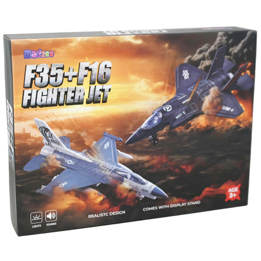 2pc METAL ARMY PLANE - FIGHTER JETS C/P 18