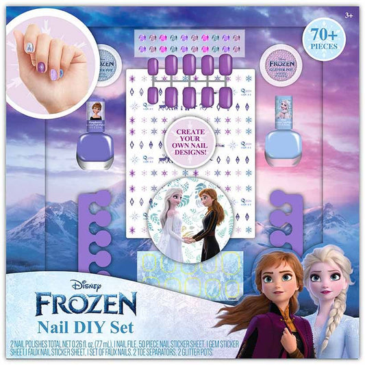 70pc FROZEN EVERGREEN DIY NAIL SWAG SET C/P 12