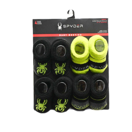 4pk SPYDER STRIPE FC BOOTIES C/P 36