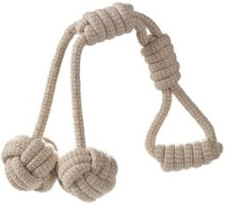 BEIGE Y-BALLS ROPE PET TOY C/P 48