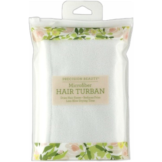 WHITE QUICK DRY MICROFIBER HAIR TURBAN C/P 72