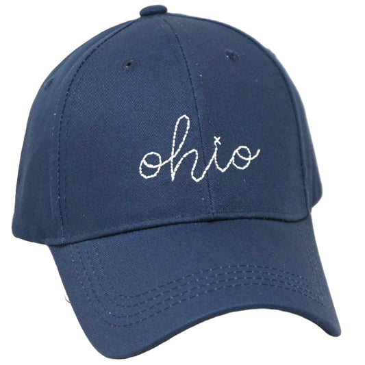 Navy Embroidery State Hat- Ohio C/P 24