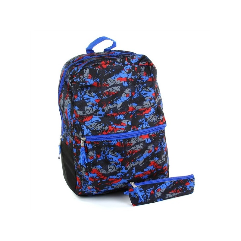 16" CAMO BACKPACK WITH PENCIL CASE C/P 6