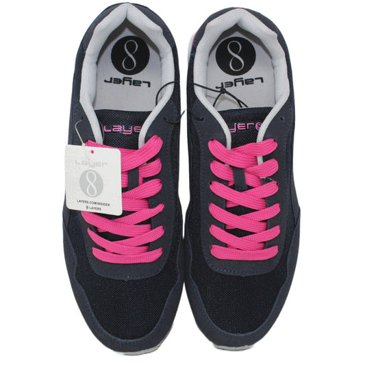 WOMEN NAVY VINTAGE SNEAKER ASST SIZE C/P 18