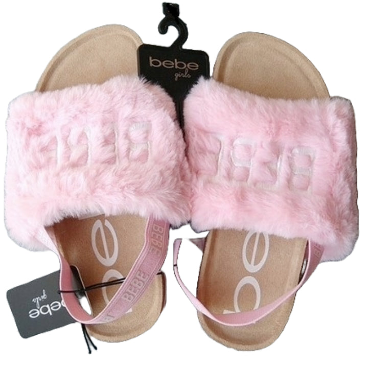 BEBE LT. PINK GIRLS FOOTBED SANDALS ASST SIZE C/P 12