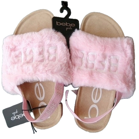 BEBE LT. PINK GIRLS FOOTBED SANDALS ASST SIZE C/P 12