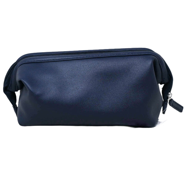 NAVY BLUE FAUX LEATHER CLUTCH BAG C/P 24
