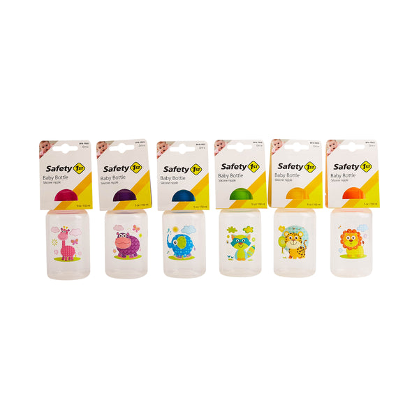 Safety 1st 5oz ROUND BABY BOTTLE W/ANIMAL PRINTS C/P 36