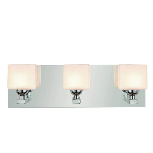16.5" 3-LIGHT POL. CHROME BATH LIGHT FIXTURE C/P 4,COLOR BOX