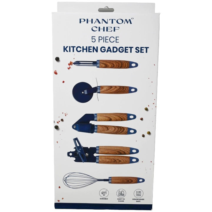 5pc Navy Kitchen Gadget Set C/P 6