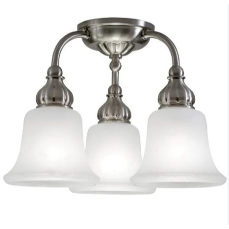 14.5" 3-LIGHT TREVISO CEILING FIXTURE C/P,COLOR BOX