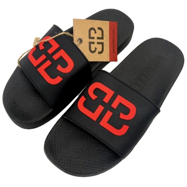 *OUTSIDE OF CA* MEN BLACK SLIDE SANDALS SIZE 6-11 C/P 12