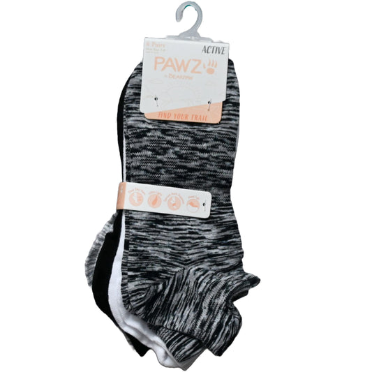 6pk LADIES ASST LOW CUT SPACEDYE SOCKS SIZE 9-11 C/P 60