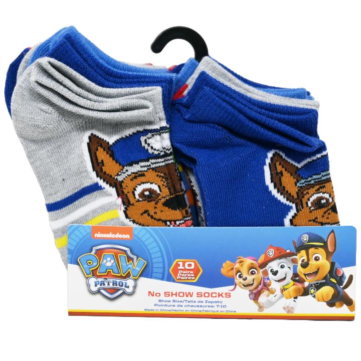 10pk PAW PATROL GOIN PLACES NS SOCKS SIZE 4-6 C/P 60