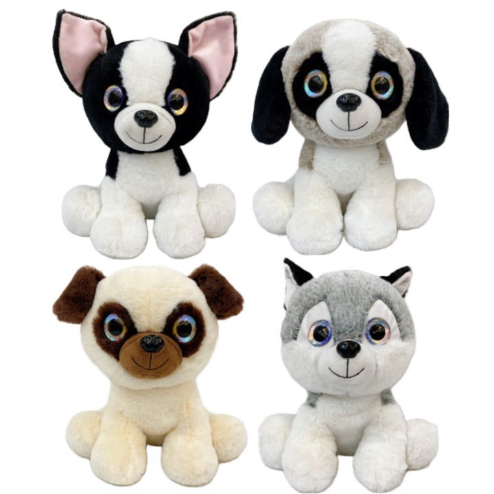 10" CUTE PUPPIES PLUSH 4-ASST C/P 60
