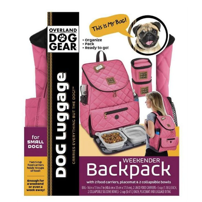 PINK DOG GEAR WEEKENDER BACKPACK C/P 4