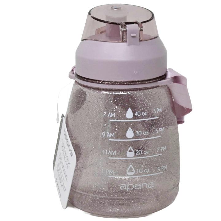 41oz BURNISHED LILAC ON-THE-GO DETOX BOTTLE W/CROSSBODY STRAP APANA C/P 36
