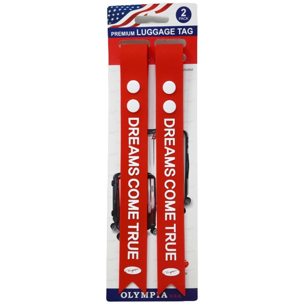 2pk Red Long Lug Tags C/P 72 Olympia