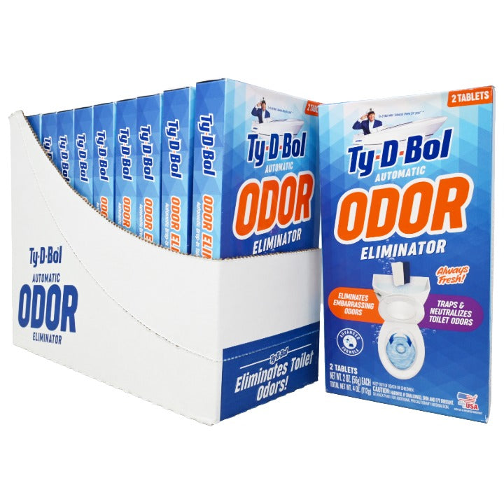 2pk Odor Eliminator Cleaner Tabs C/P 10 Ty-D-Bol