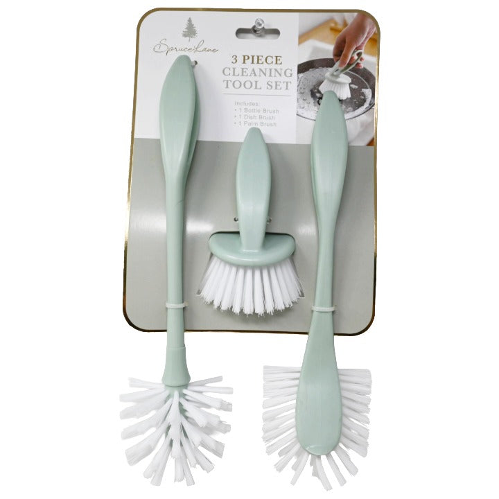 3pc Sage Dish Brush Set C/P 24