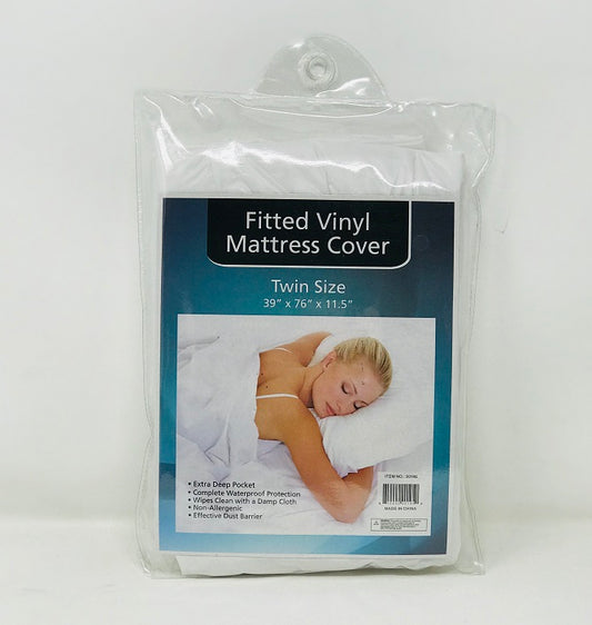 MATTRESS COVER,TWIN SIZE VINYL C/P 24