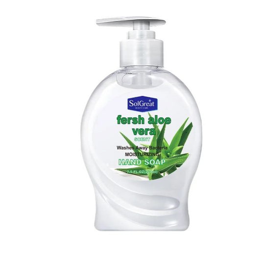 7.5oz Aloe Vera Juice Moisturizing Hand Soap C/P 12