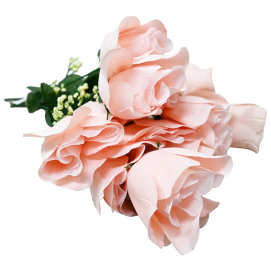 Blush Rose Bud Bush 6 Flowers C/P 240