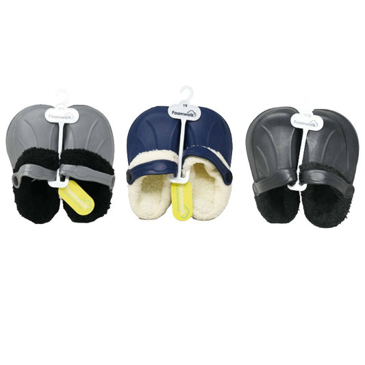 TODDLER BOYS SOLID CLOG wSHERPA LINING ASST COLOR/SIZE C/P 36