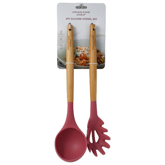 2pc Blush Ladle Pasta Server Set C/P 12 Phantom Chef