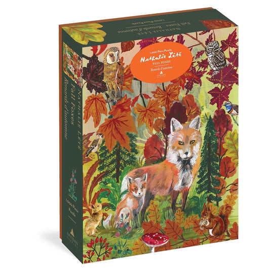 1000pc Nathalie Lete: Fall Foxes Jigsaw Puzzle C/P 12