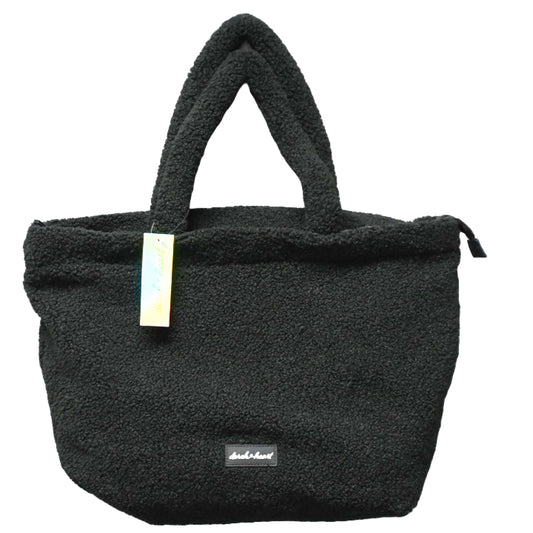 Black Large Sherpa Tote Derek Heart C/P 12