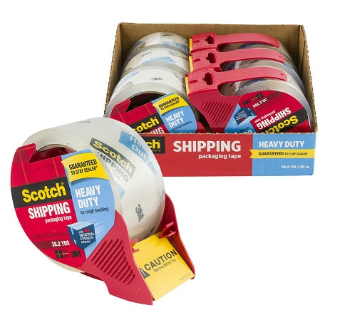 Scotch Shipping Packaging Tape 1.88in x 54.6yd C/P 12