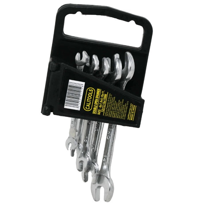 5pc Metric Double Open Wrench Set C/P 56 Inner 14 CALITOOLS