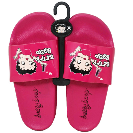 BETTY BOOP FUCHSIA SLIDE SANDAL ASST SIZE C/P 18