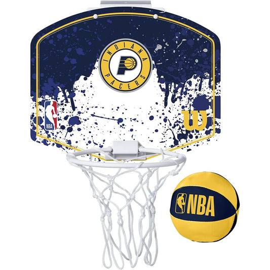 NBA TEAM MINI HOOP W/BALL INDIANA PACERS C/P 6