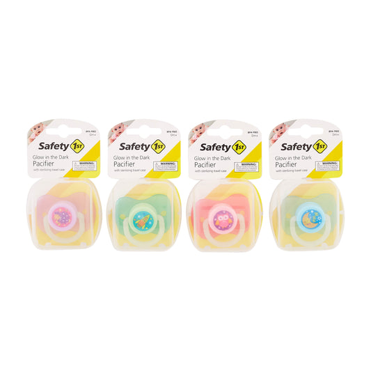 Safety 1st GLOW IN THE DARK PACIFIER W/STERILIZING CASE C/P 36