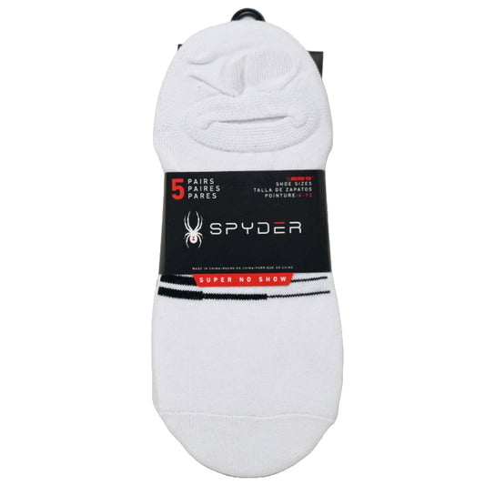 5pk SPYDER DBL STRIPE SUPER NS SOCKS SIZE 10-13 C/P 60