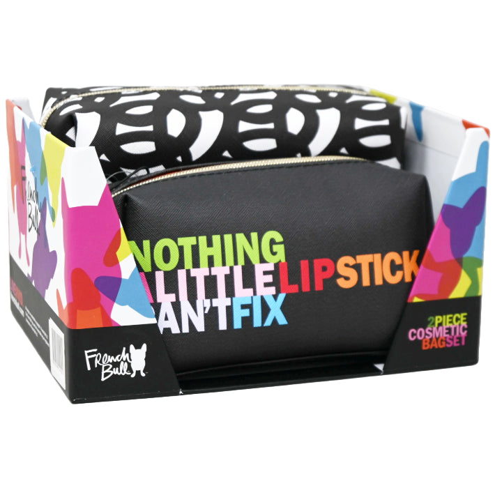 *OUTSIDE OF CA* 2pc SMALL/LRG RECT. COSMETIC BAGS C/P 20