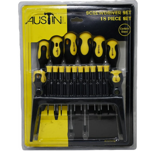 18pc Screwdriver Set - Yellow C/P 10