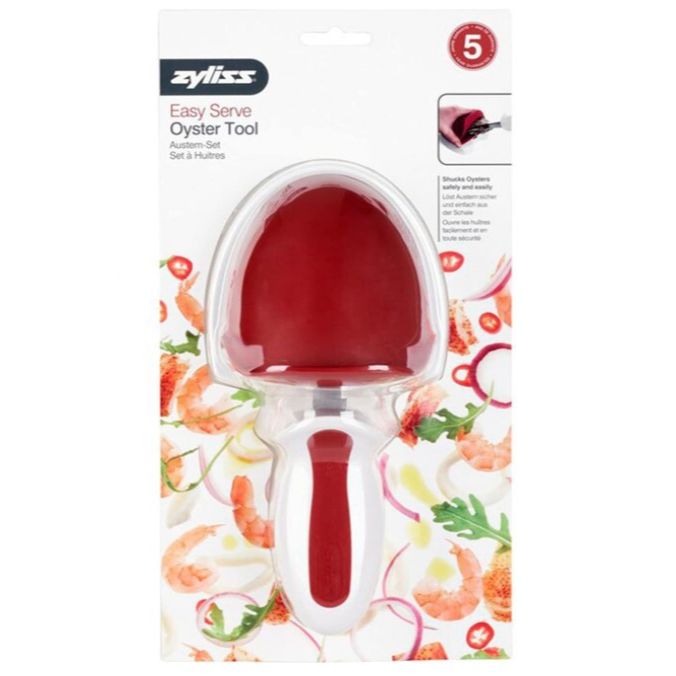 ZYLISS RED/WHT EASY SERVE OYSTER TOOL C/P 48