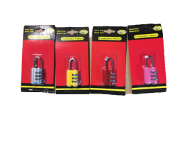 COMBINATION  LOCK 5.5'' 4 ASSTD C/P 72