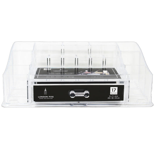 LONDON FOG BEDFORD 17-SECTION ORGANIZER C/P 12