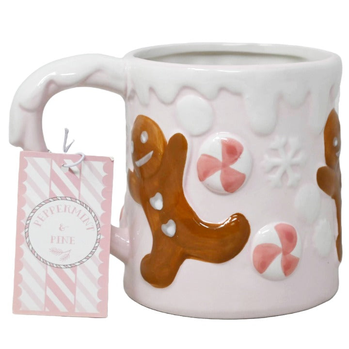 Pink Icing Gingerbread Mug C/P 12