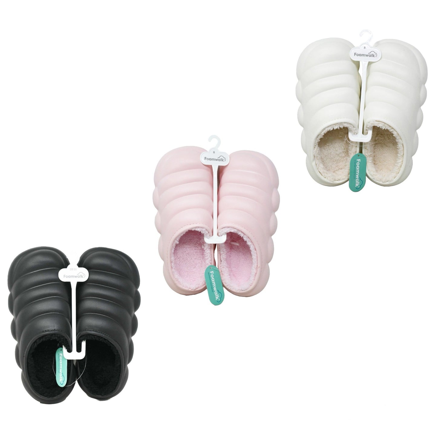 WOMEN NOVELTY CLOG wFAUX FUR LINING FOAMWALK 4-ASST SIZE C/P 24