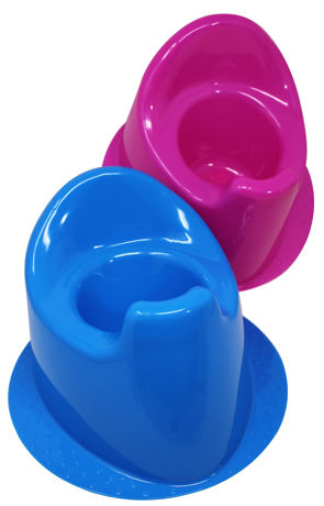 POTTY CHAIR , 7.5"H 3 AST COLORS - BLUE, C/P 24
