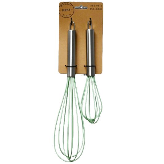 2pk Green Whisk wSillicone Head C/P 48
