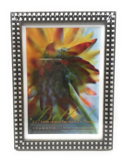 BELLA 5X7 ANTIQUE SLVR W 5X7 MAT C/P 3